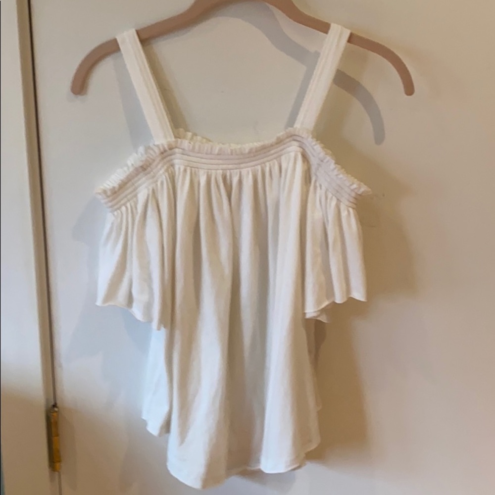 White Off the Shoulder Free People Top